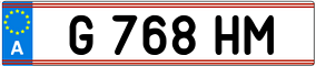 Trailer License Plate